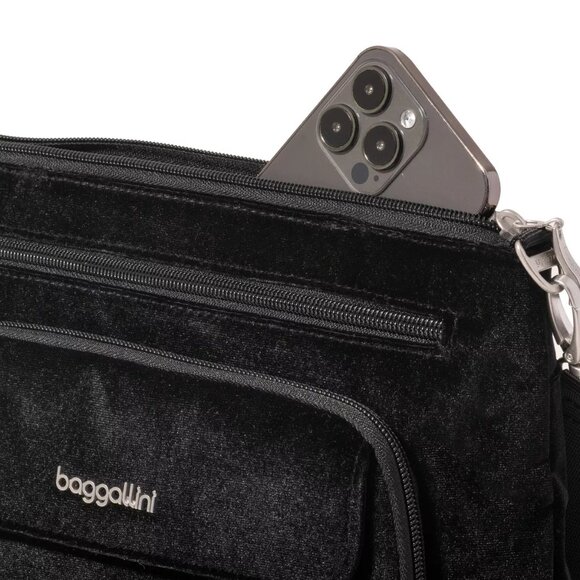 baggallini Black Velvet Original Everyday Bag/NWT - Picture 6 of 15